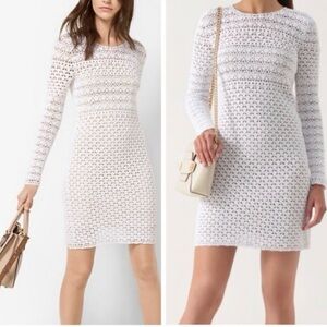 Michael Kors  White Cotton Crochet Dress, size M, brand new